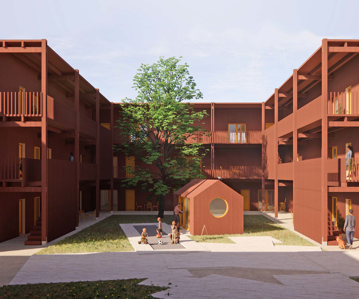 Översiktsbild på byggnadsprojekt från weconstruction
